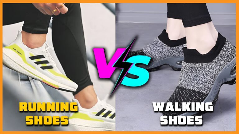 Running Shoe vs Walking shoe